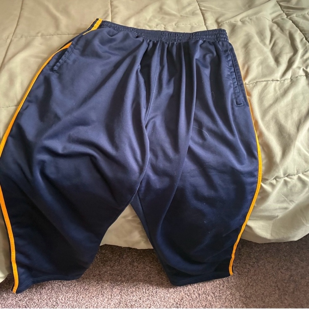 Steve & Barry's Navy Blue Pants with Yellow Accents